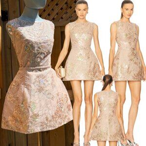 🆕 BRONX & BANCO 🧿 NWOT Violet Mini Dress, Gold & Champagne Sequin - Sz XS US 2